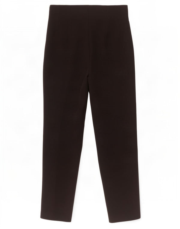 Zara Женские зауженные костюмные брюки с высокой талией XS W24 L25, черные полиэстер