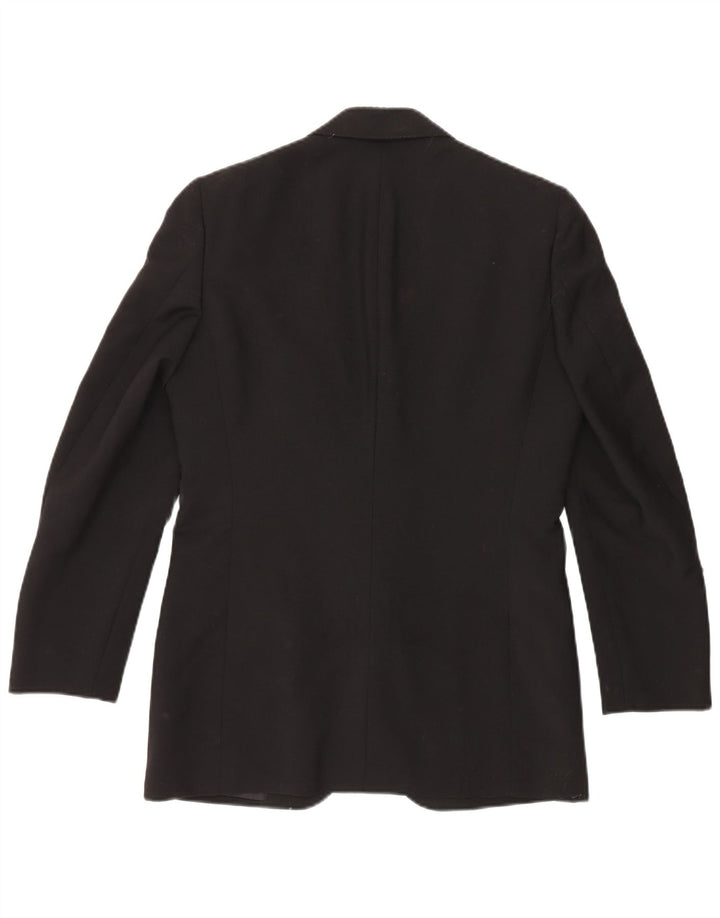 ВИНТАЖНЫЙ мужской комплект из 2 предметов с 1 пуговицей IT 46, маленький W29 L29, черная шерсть