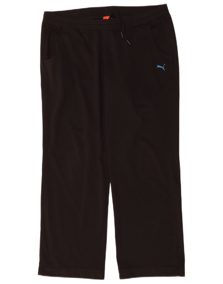 Женские спортивные брюки Puma UK 16, большие черные полиэстер