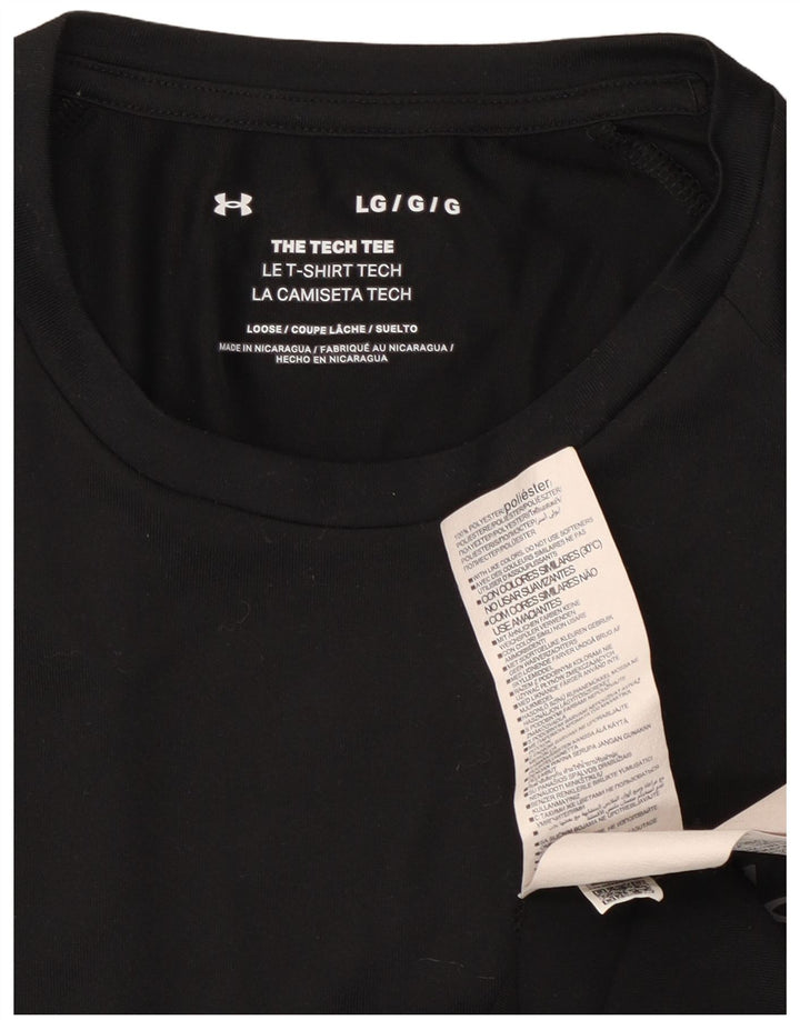 Мужская футболка Under Armour, большой черный полиэстер