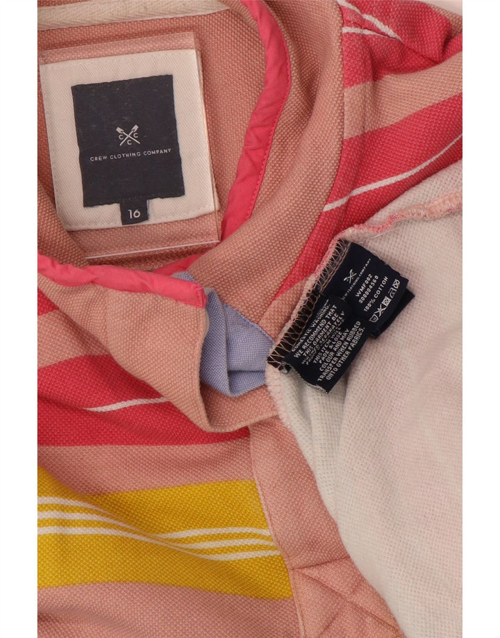 Женский свитер-свитшот CREW CLOTHING UK 16, большие разноцветные полоски