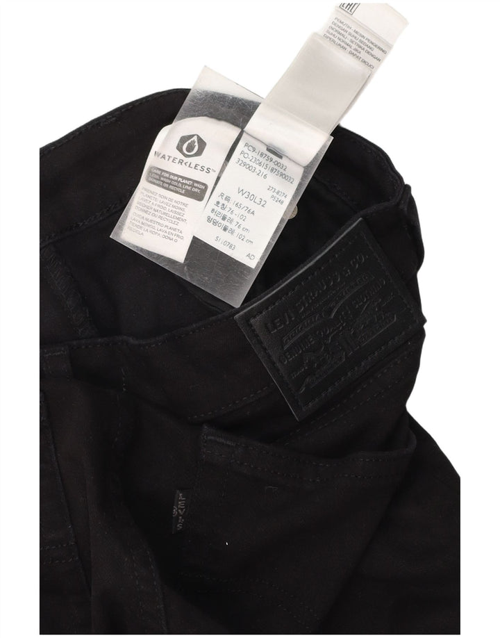 Женские джинсы LEVI'S 725 Bootcut W30 L32, черные, хлопковые