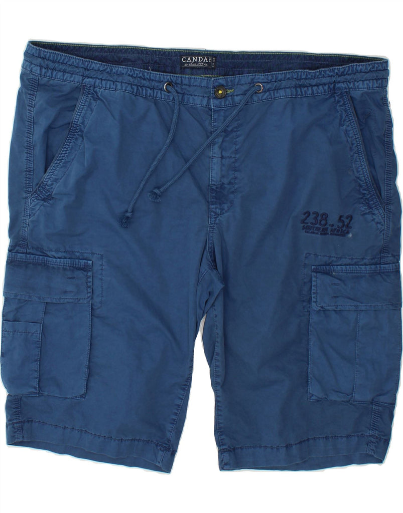 CANDA Womens Cargo Shorts W50 4XL Blue Cotton Vintage Canda and Second-Hand Canda from Messina Hembry 