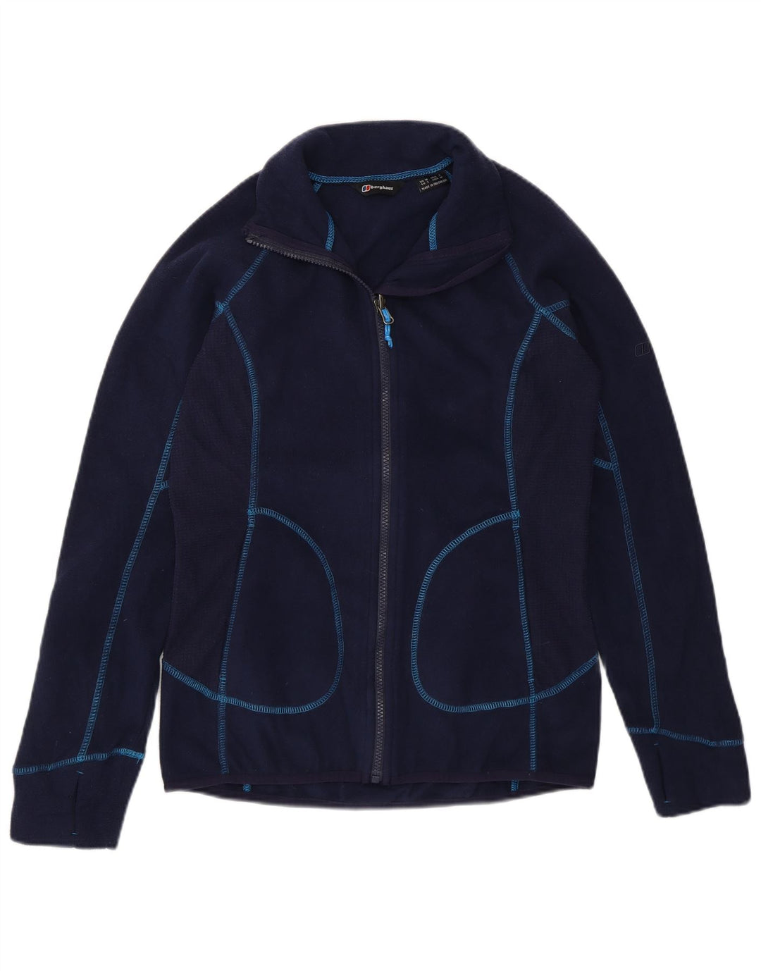 Женская флисовая куртка Berghaus UK 10, маленький размер, темно-синий, полиэстер