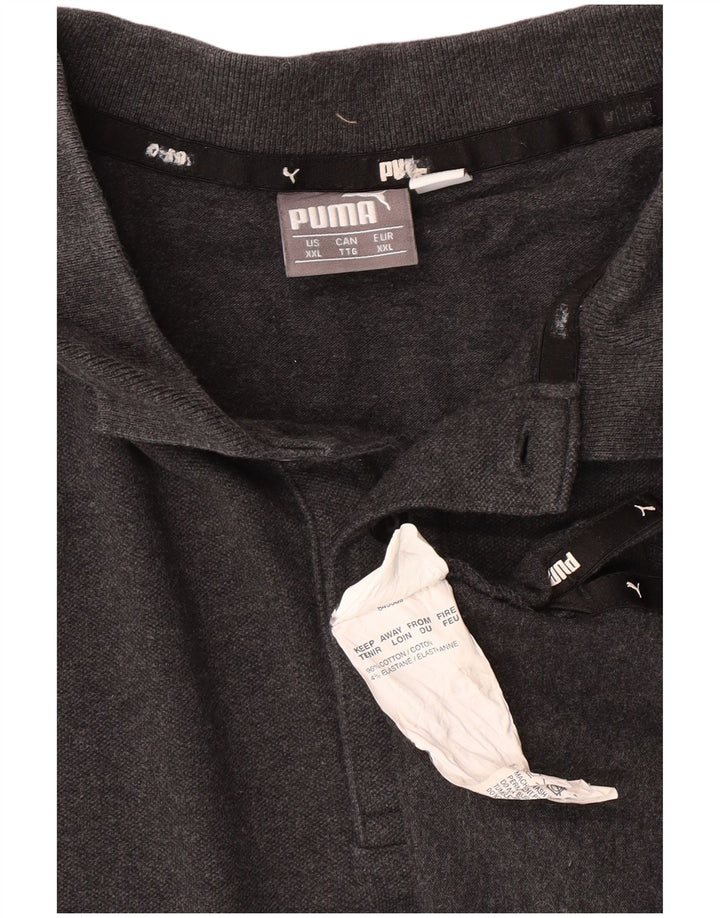 Мужская рубашка-поло Puma 2XL серая, хлопок