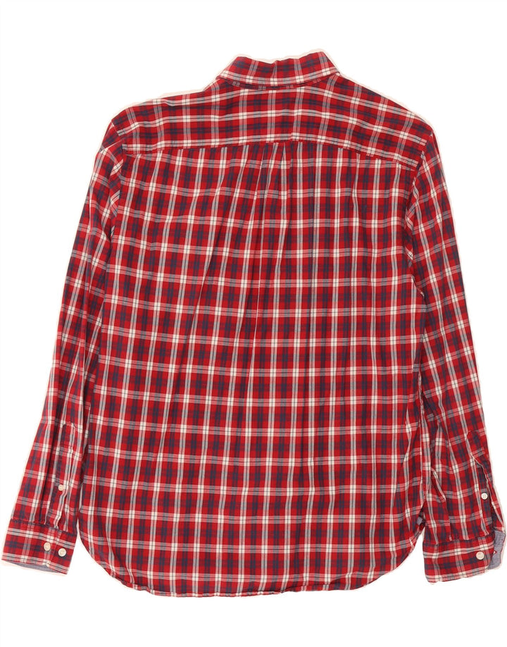 DOCKERS Mens Flannel Shirt Large Red Check Vintage Dockers and Second-Hand Dockers from Messina Hembry 