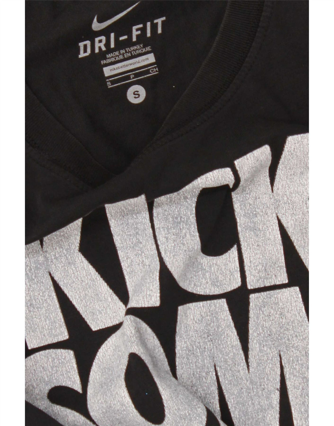 Мужская футболка с графическим рисунком Nike Dri Fit, маленький черный цвет