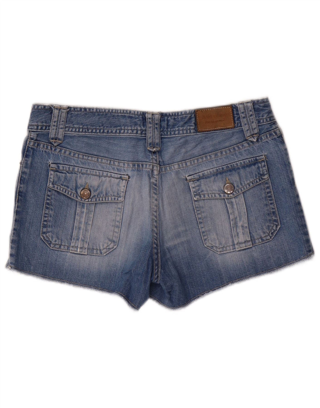 Женские джинсовые шорты Massimo Dutti W30, средний синий хлопок