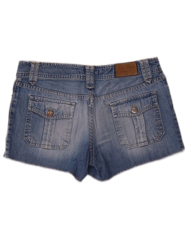 Женские джинсовые шорты Massimo Dutti W30, средний синий хлопок