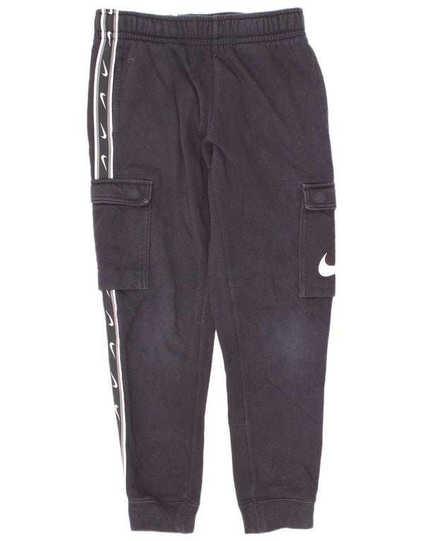 Спортивный костюм-карго с рисунком для мальчиков Nike, брюки для бега, 8–9 лет, маленький черный цвет