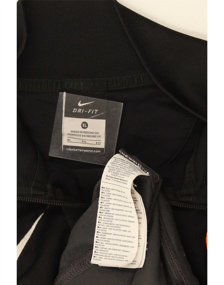 Мужская спортивная куртка Nike Dri Fit XL, серая, полиэстер с цветными блоками
