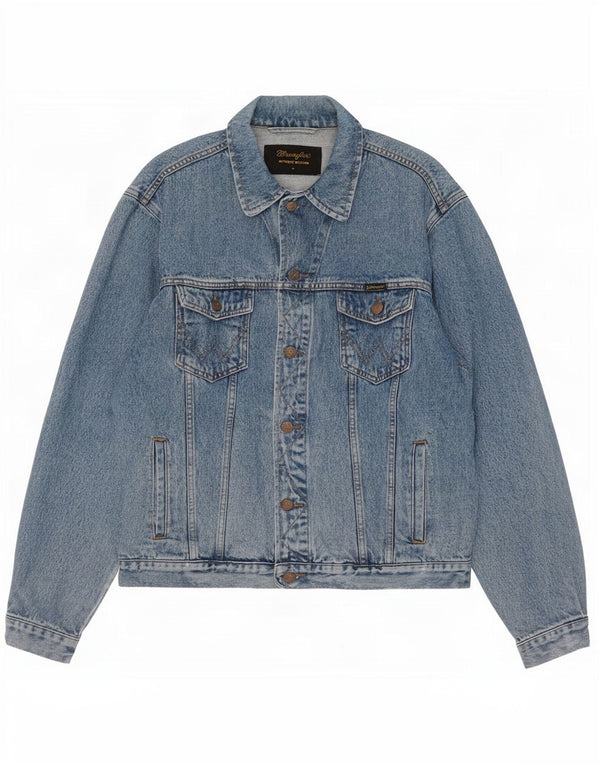 Мужская джинсовая куртка Wrangler Western UK 42 XL синяя