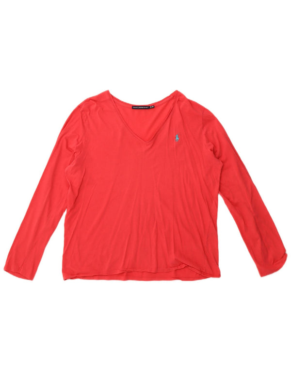 Женский топ с длинным рукавом Ralph Lauren UK 18 XL Розовый