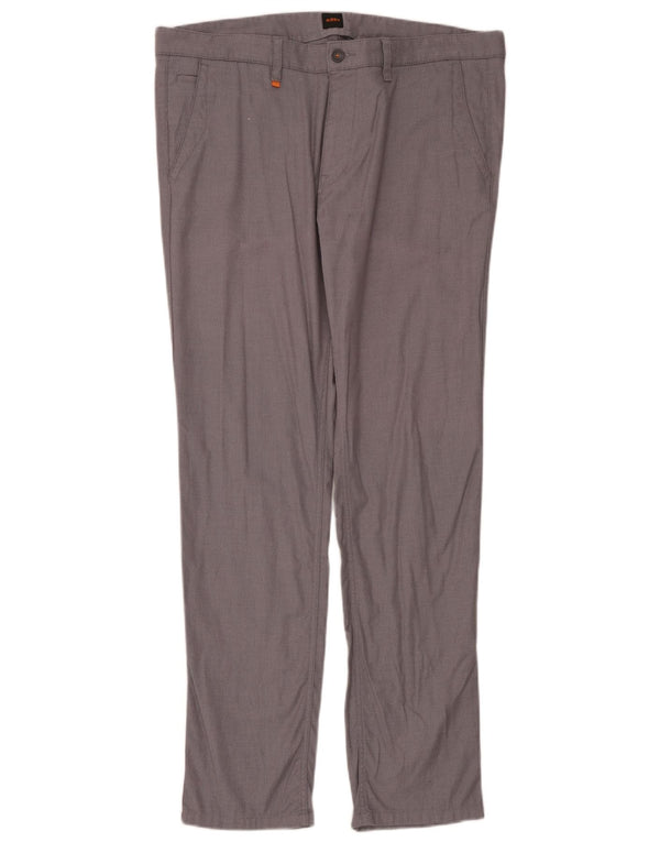 Мужские брюки-чинос Hugo Boss W38 L34 серые, хлопковые