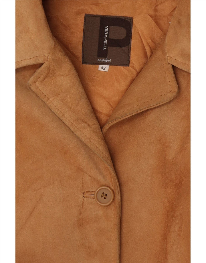 Женская замшевая куртка Conbipel IT 42 Medium Brown Leather