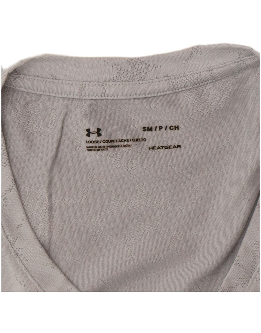 Женская футболка с абстрактным узором Under Armour Heat Gear, топ UK 10, маленький серый цвет