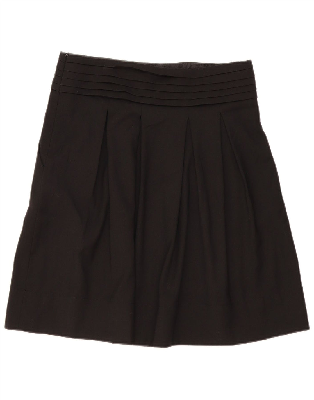 Zara Женская плиссированная юбка Medium W28, черный полиэстер