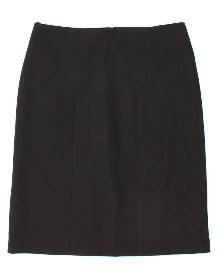 BENETTON Womens Straight Skirt IT 40 Small W28 Black Polyester Vintage Benetton and Second-Hand Benetton from Messina Hembry 