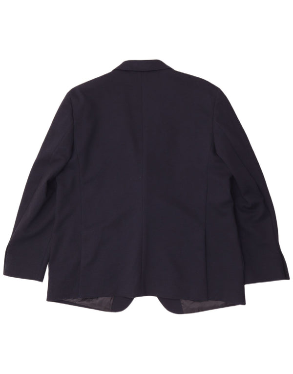 Marks & Spencer Mens Long 2 Button Blazer Jacket UK 50 3XL Navy Blue