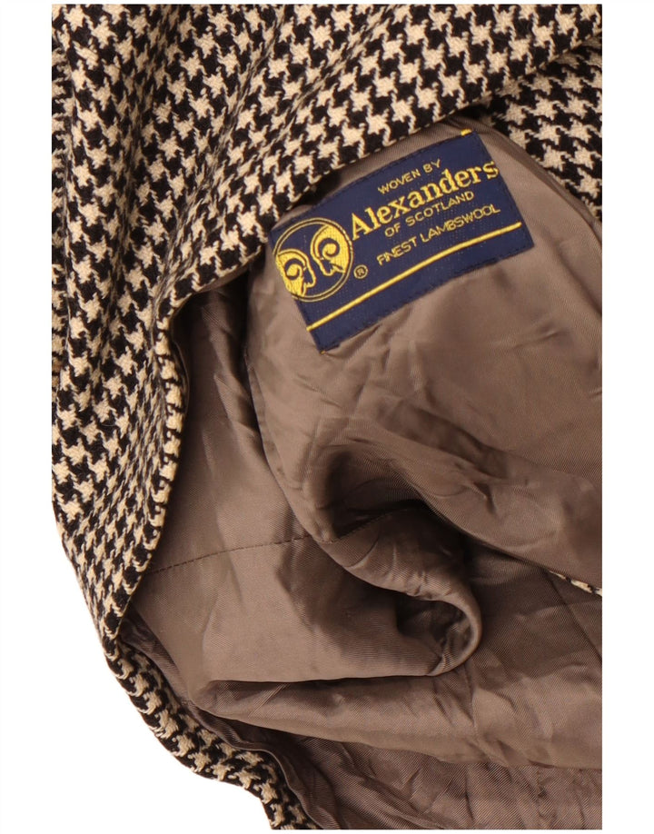 Мужской пиджак Alexander's на 2 пуговицах UK 38, средний черный с узором «гусиные лапки»