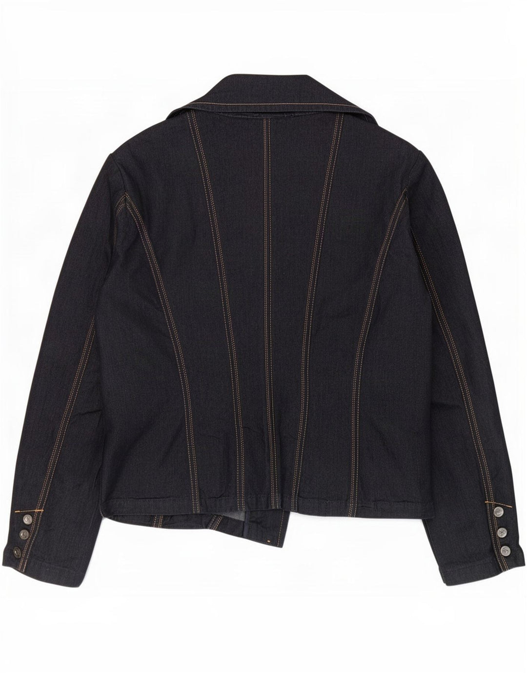 Trussardi Jeans Женский джинсовый пиджак с 2 пуговицами IT 52 2XL Темно-синий