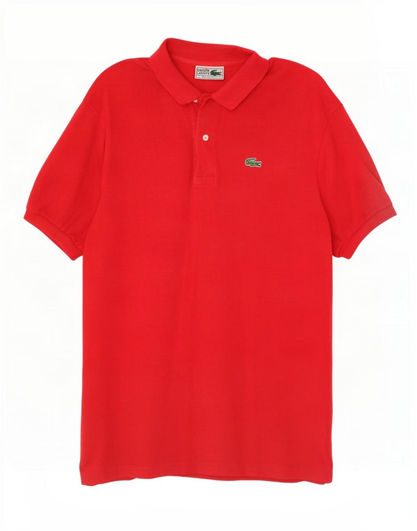 Мужская рубашка-поло Lacoste, размер 7, 2XL, красный хлопок