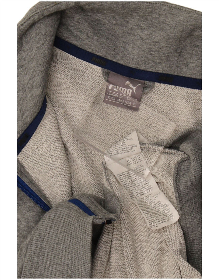 Мужской спортивный костюм Puma с графическим рисунком, верхняя куртка XL, серый хлопок