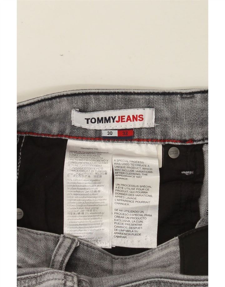 TOMMY HILFIGER Мужские джинсы Scanton Slim W30 L32 Серый хлопок
