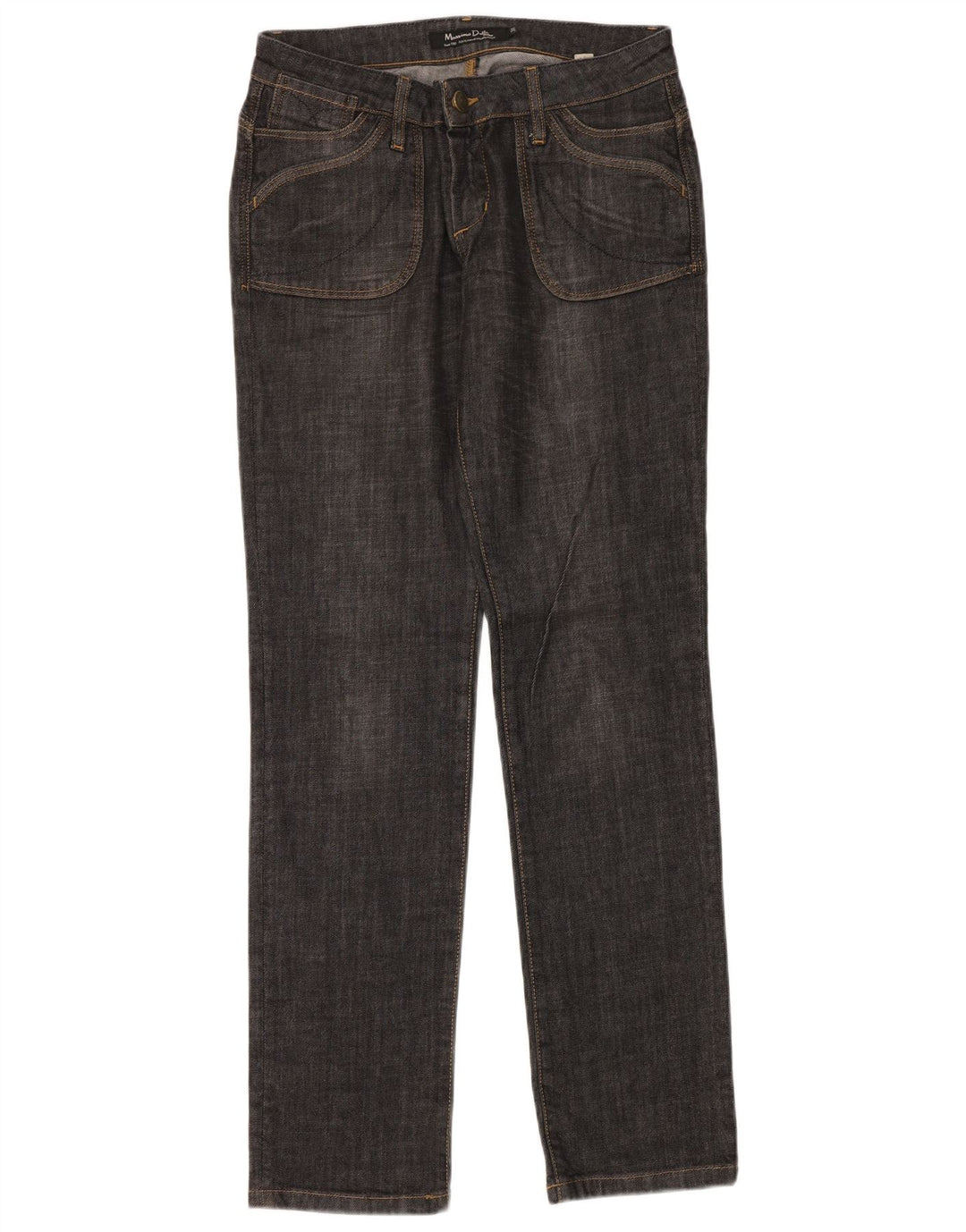 Женские прямые джинсы Massimo Dutti W31 L34 темно-синие, хлопок