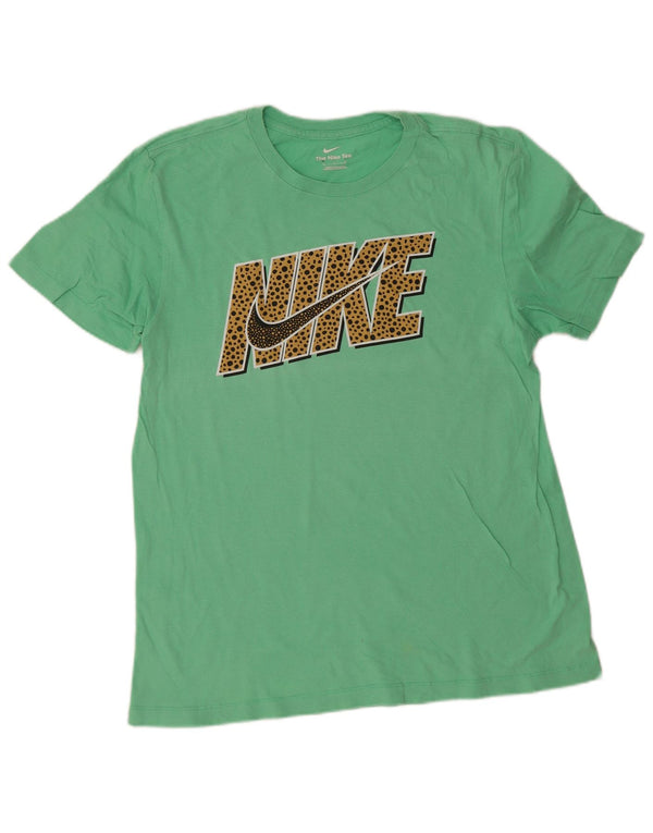 Мужская футболка с рисунком Nike, средний зеленый цвет