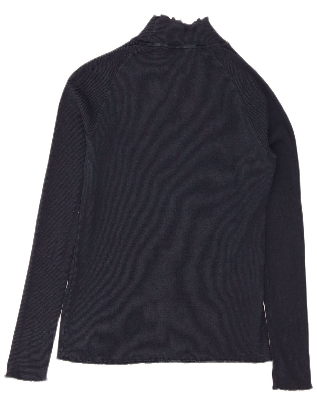 TOMMY HILFIGER Женский топ с длинным рукавом UK 12 Средний Темно-синий