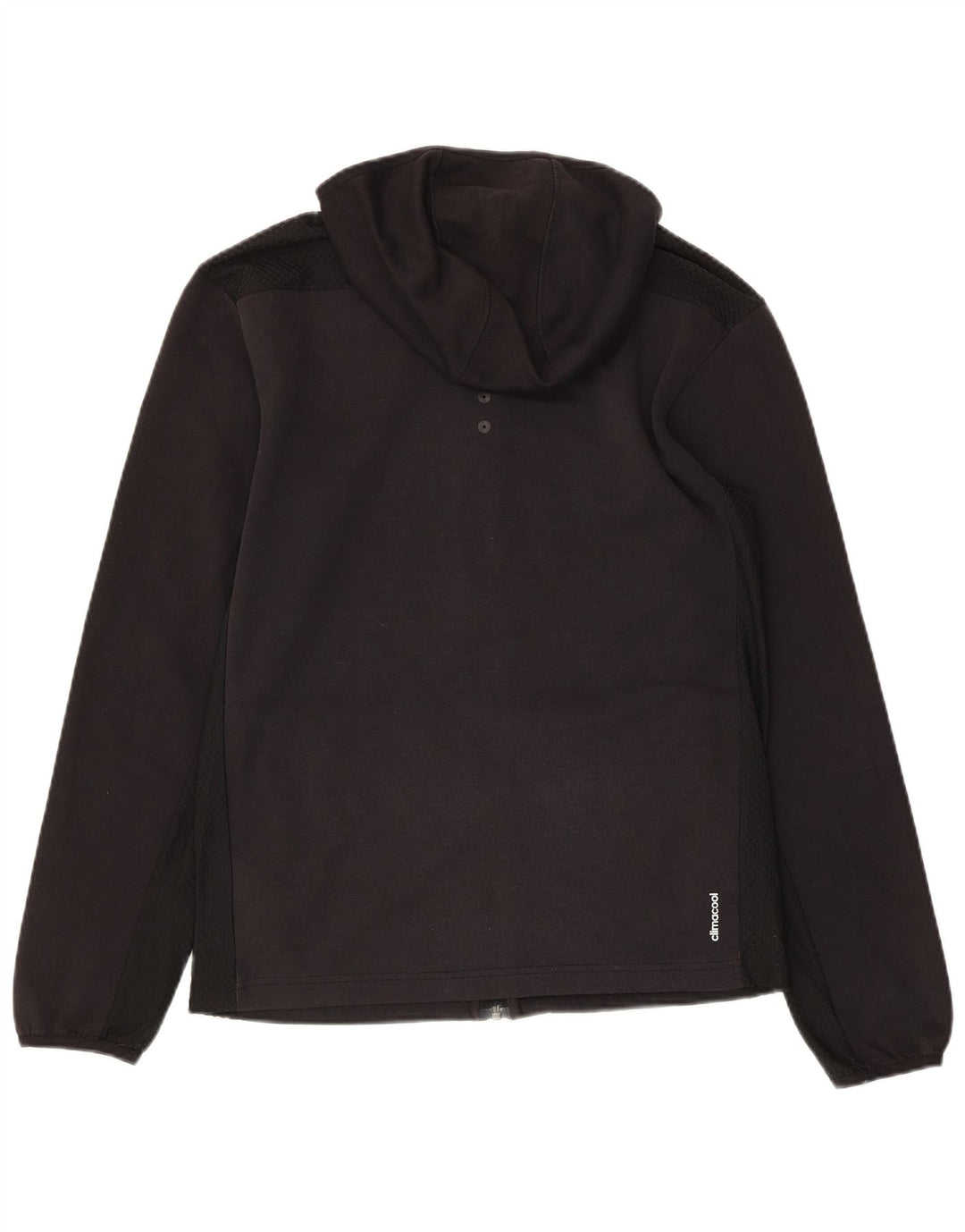ADIDAS Womens Climacool Zip Hoodie Sweater UK 10 Small Black Polyester