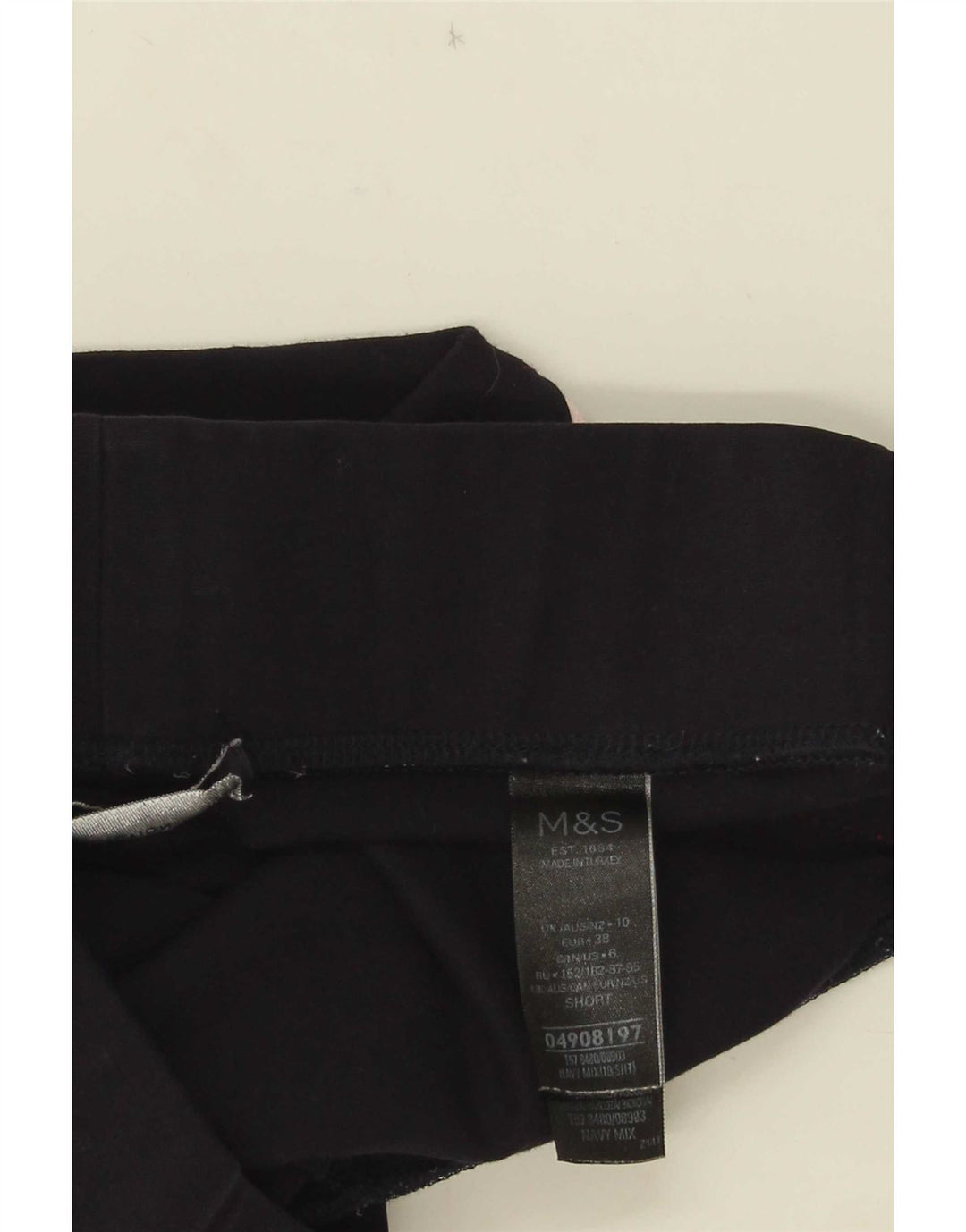 Женские леггинсы Marks & Spencer UK 10, маленькие, темно-синие, вискоза с цветными блоками