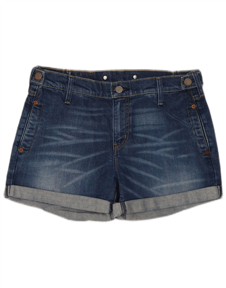 Женские джинсовые шорты Levi's W30, хлопковые, среднего синего цвета