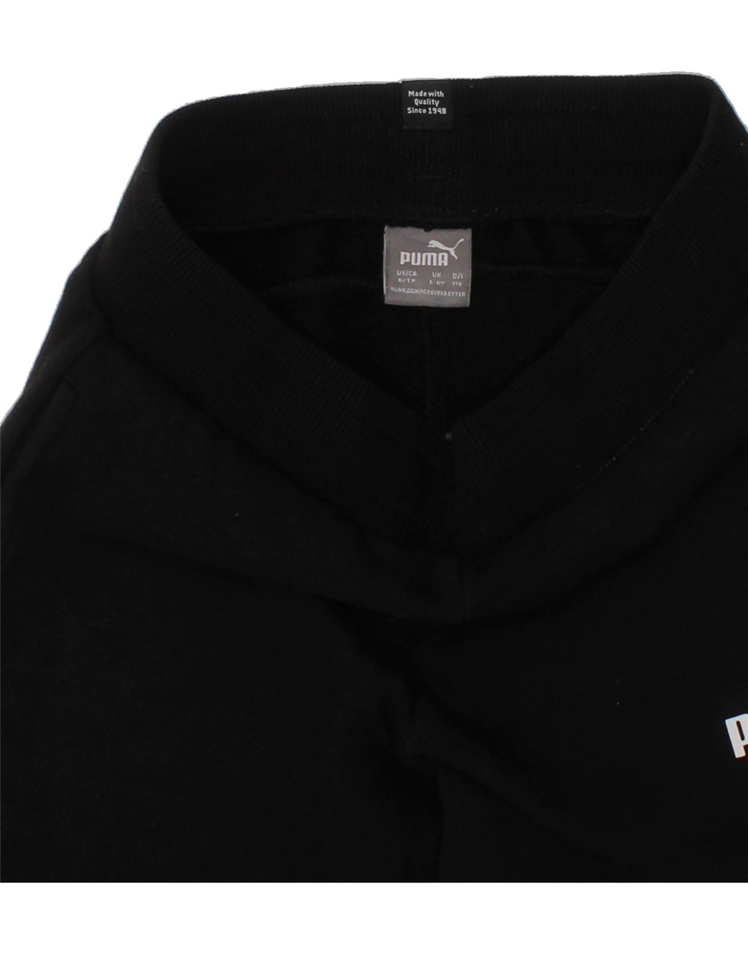 PUMA Boys Tracksuit Trousers Joggers 5-6 Years  Black Vintage Puma and Second-Hand Puma from Messina Hembry 
