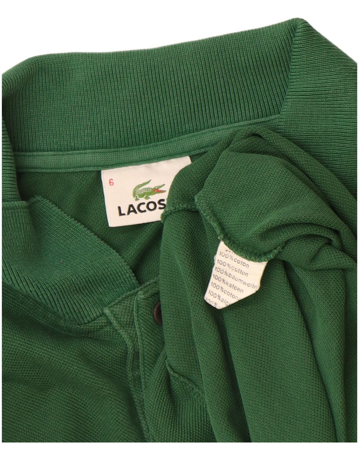 Мужская рубашка-поло LACOSTE, размер 6 XL, зеленый хлопок