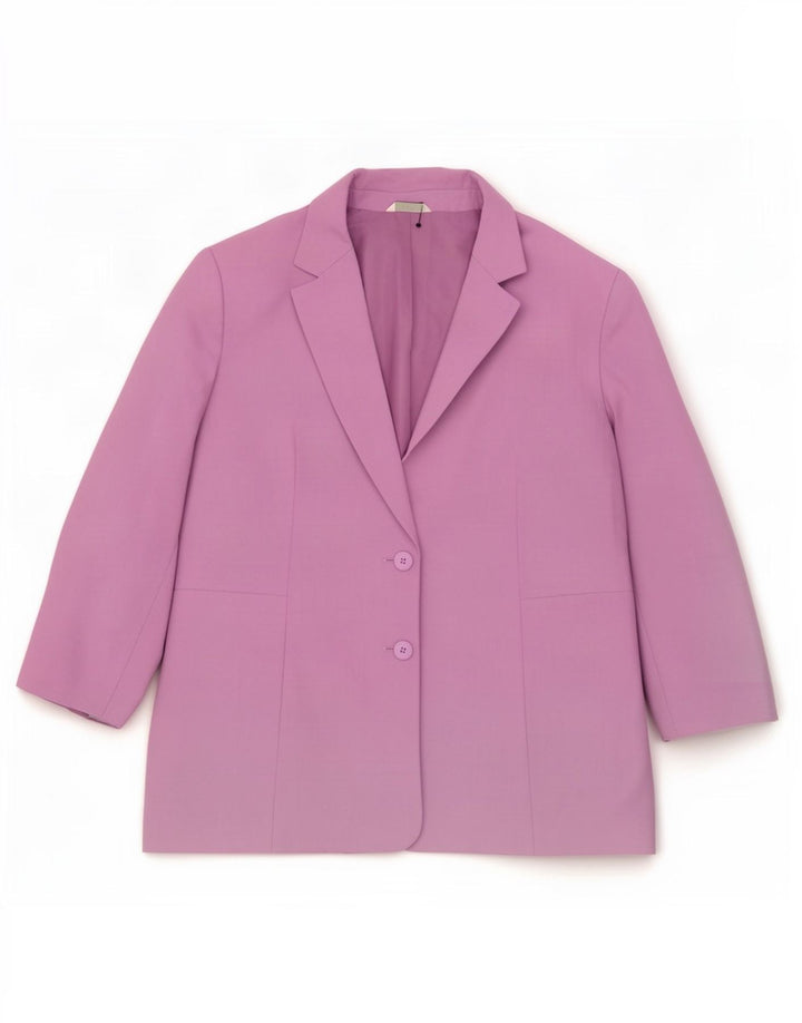Женский стандартный пиджак с 2 пуговицами Marks & Spencer UK 20 2XL, сиреневый