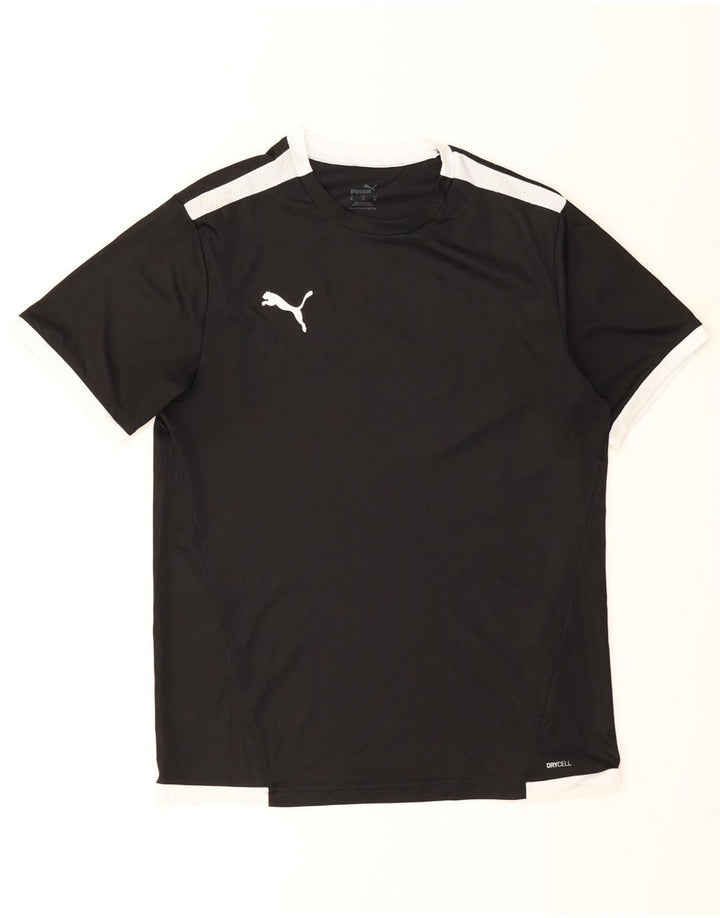 Мужская футболка Puma Top Medium Black с цветными блоками