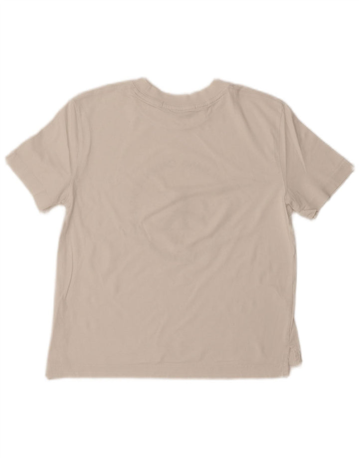 CALVIN KLEIN JEANS Женская футболка с рисунком Top UK 10, маленькая белая