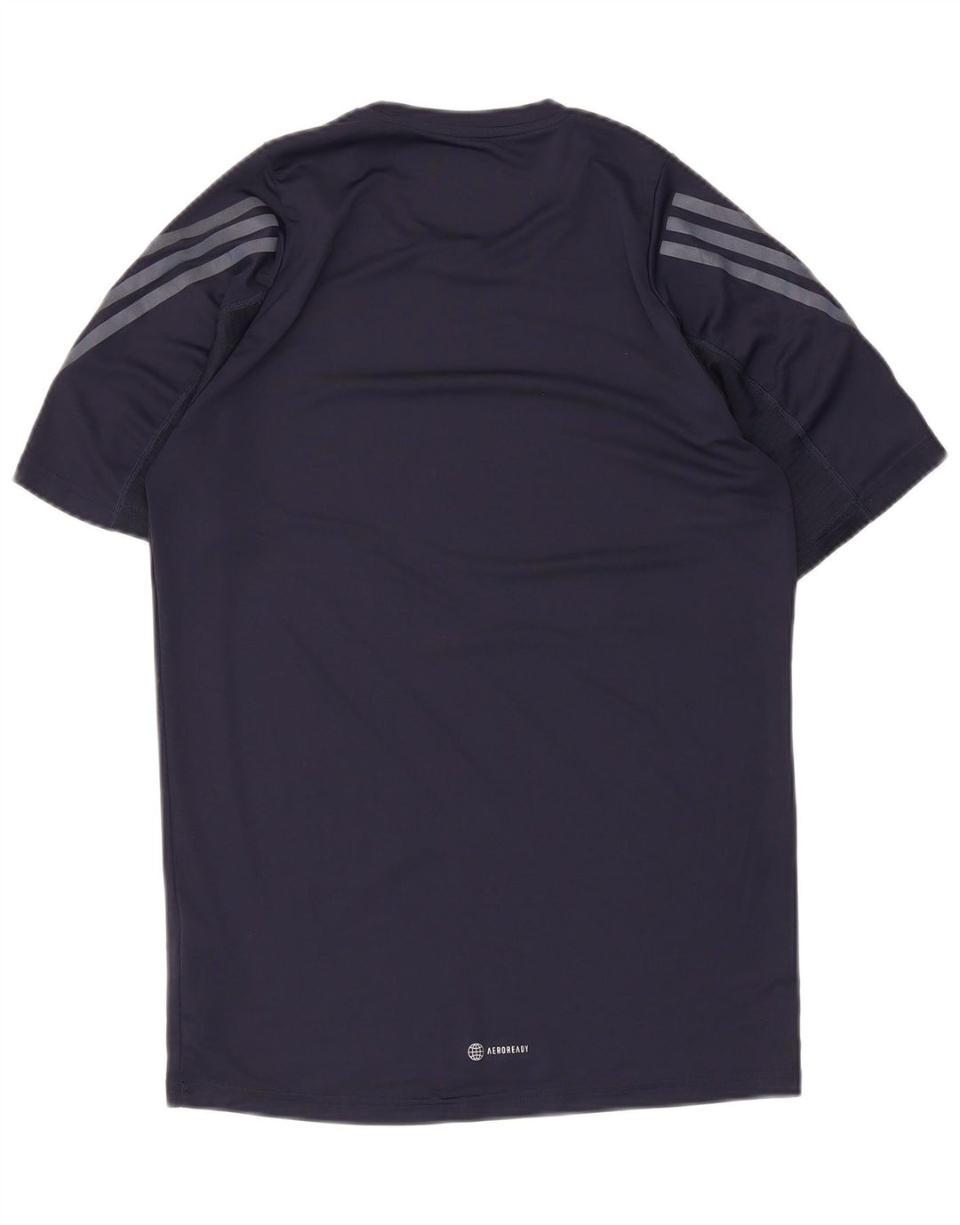Adidas Mens Aeroready Футболка Верх Среднего Темно-Синего Полиэстера