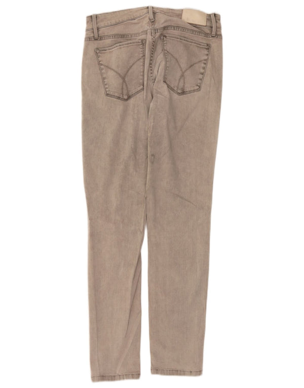 CALVIN KLEIN Женские узкие джинсы W30 L30 Серые хлопковые