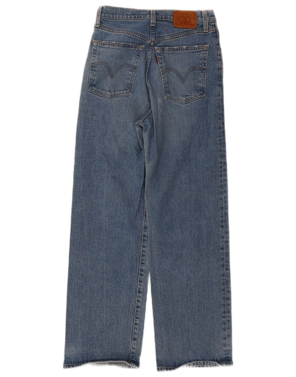 Женские прямые джинсы Levi's с завышенной талией W26 L27, синий хлопок