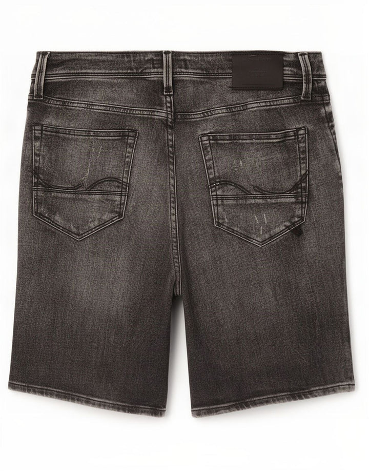 Jack & Jones Мужские потертые джинсовые шорты стандартного размера, маленькие, серые, хлопковые, W32