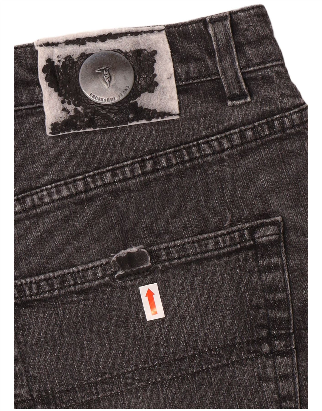 TRUSSARDI Мужские прямые джинсы W36 L29 Серые