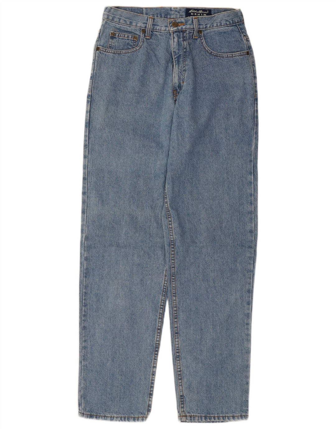 Женские зауженные джинсы EDDIE BAUER US 8, средние W28 L31, синие, хлопок