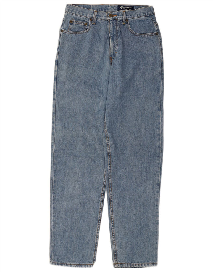 Женские зауженные джинсы EDDIE BAUER US 8, средние W28 L31, синие, хлопок