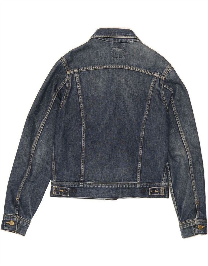 LEE Womens Crop Denim Jacket UK 16 Large Blue Vintage Lee and Second-Hand Lee from Messina Hembry 
