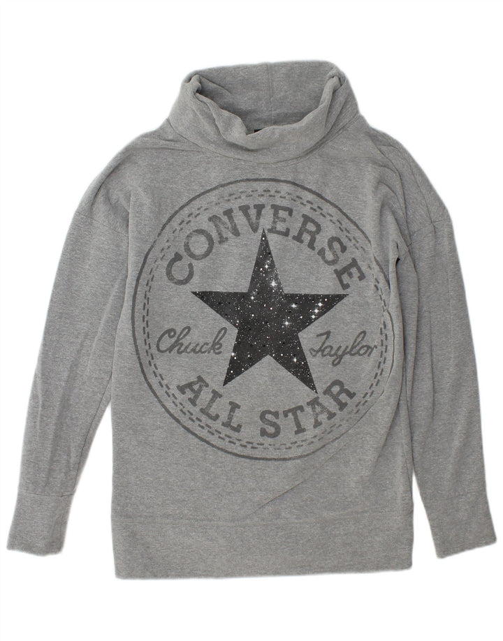 Женский свитер с рисунком Chuck Taylor, Converse UK 14, средний серый