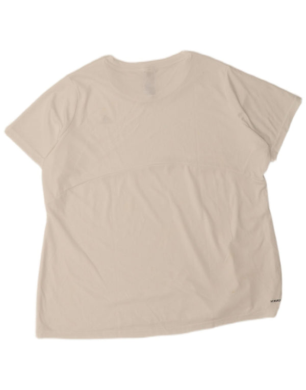 Женская футболка Adidas Aeroready Top UK 28/30 3XL Белый полиэстер