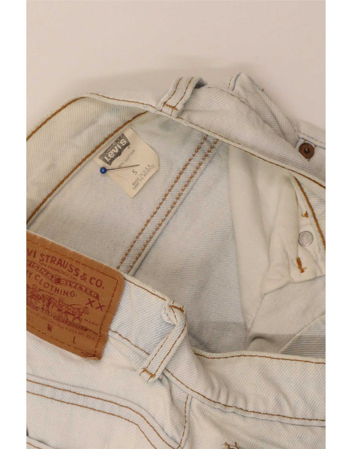 Женские джинсовые шорты Levi's 550, США 5, маленькие, W25, синие, хлопок